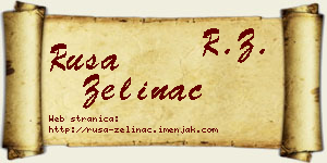 Rusa Zelinac vizit kartica
